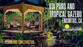 Del Rancho Pools Koi Pond and Gazebo Encinitas - design and construction 2025