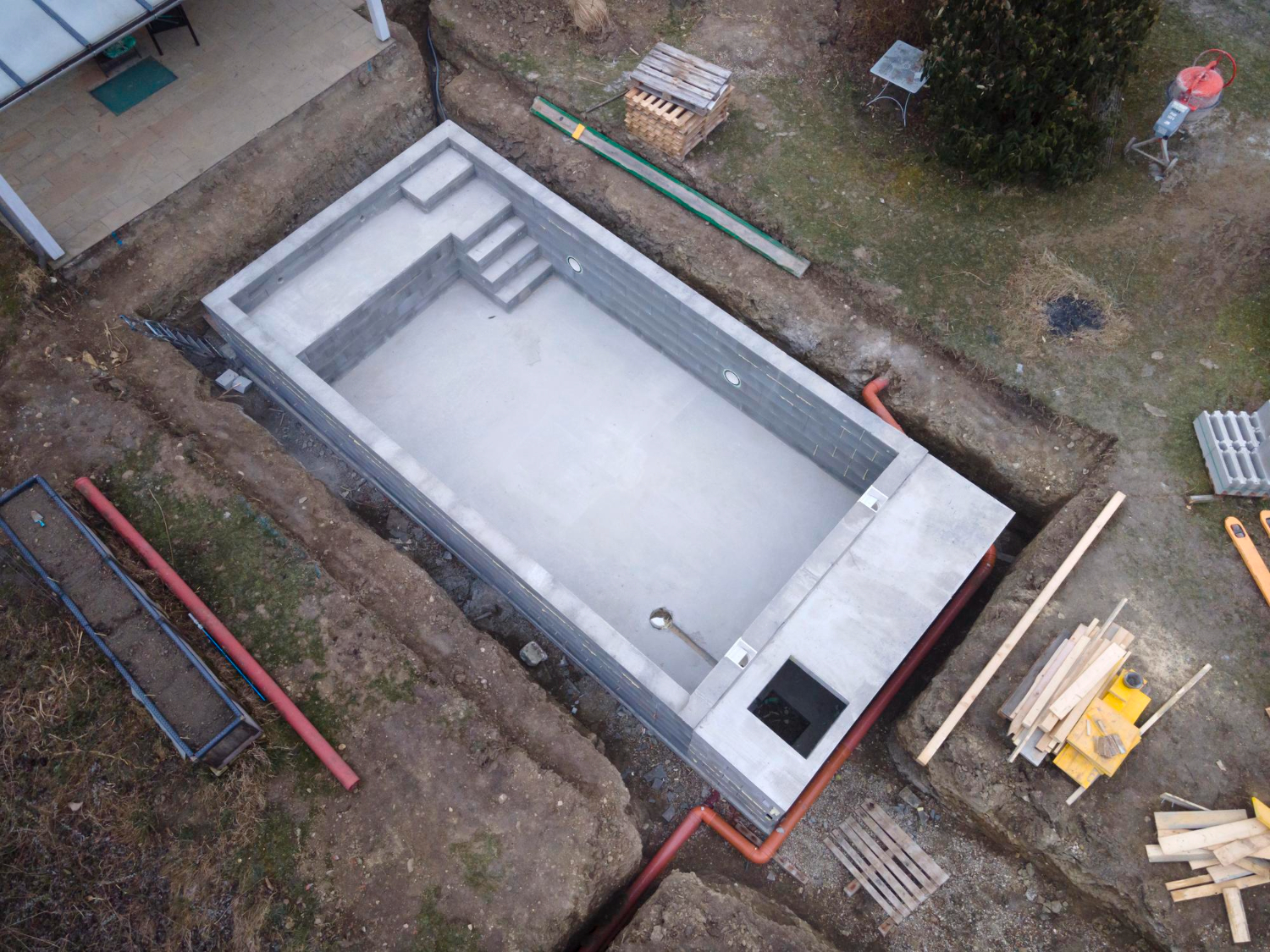 pool construction